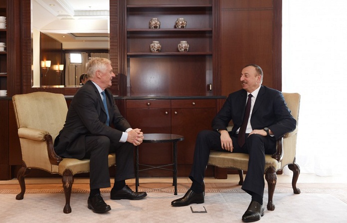 Azerbaijani president meets with German-Azerbaijani Forum Board chairman